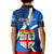 Fiji Rugby Kid Polo Shirt World Cup 2023 Go Champions Fijian Tapa Blue Version - Wonder Print Shop