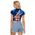 Fiji Rugby Raglan Cropped T Shirt World Cup 2023 Go Champions Fijian Tapa Blue Version - Wonder Print Shop