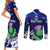 Scotland Rugby Couples Matching Short Sleeve Bodycon Dress and Long Sleeve Button Shirts World Cup 2023 Go Scottish Thistle Grunge Style - Wonder Print Shop