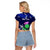 Scotland Rugby Raglan Cropped T Shirt World Cup 2023 Go Scottish Thistle Grunge Style - Wonder Print Shop