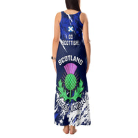 Scotland Rugby Tank Maxi Dress World Cup 2023 Go Scottish Thistle Grunge Style - Wonder Print Shop