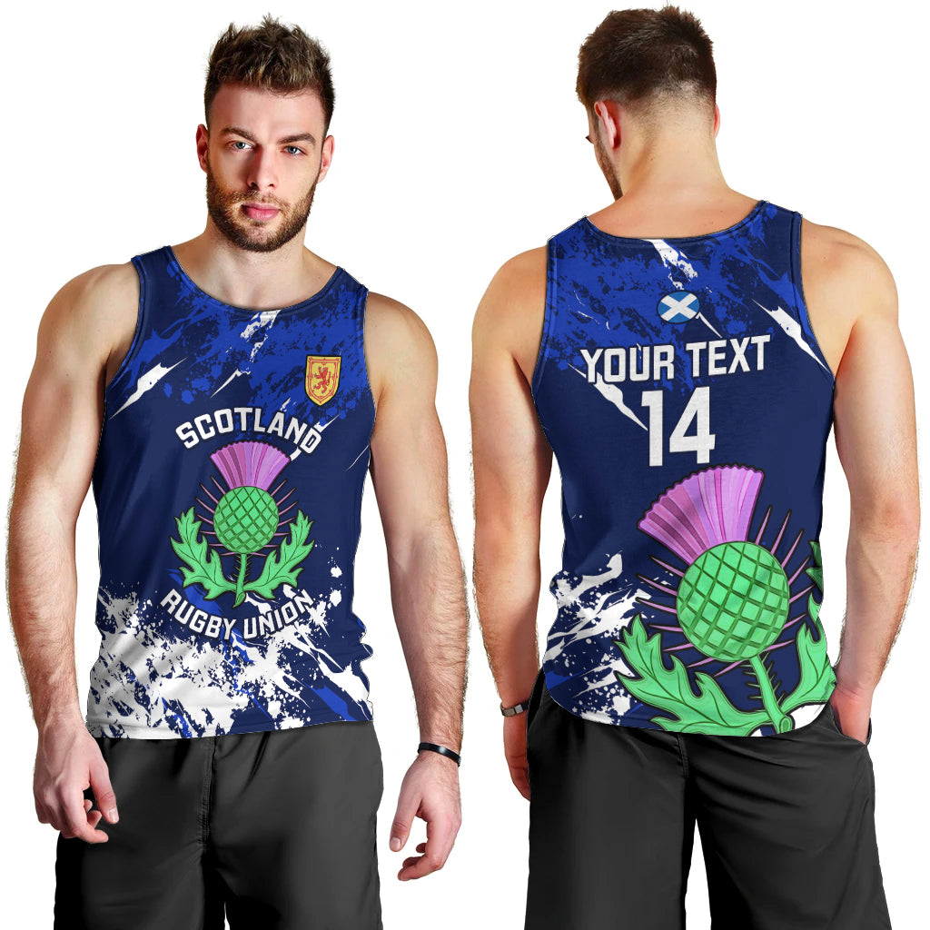 custom-scotland-rugby-men-tank-top-world-cup-2023-go-scottish-thistle-grunge-style