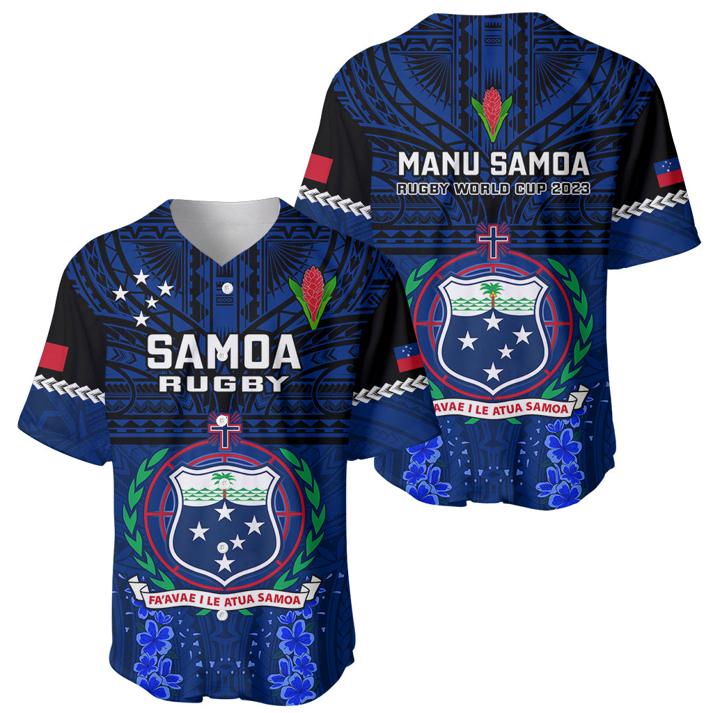 Samoa Rugby Baseball Jersey World Cup 2023 Go Champions Manu Samoa - Wonder Print Shop