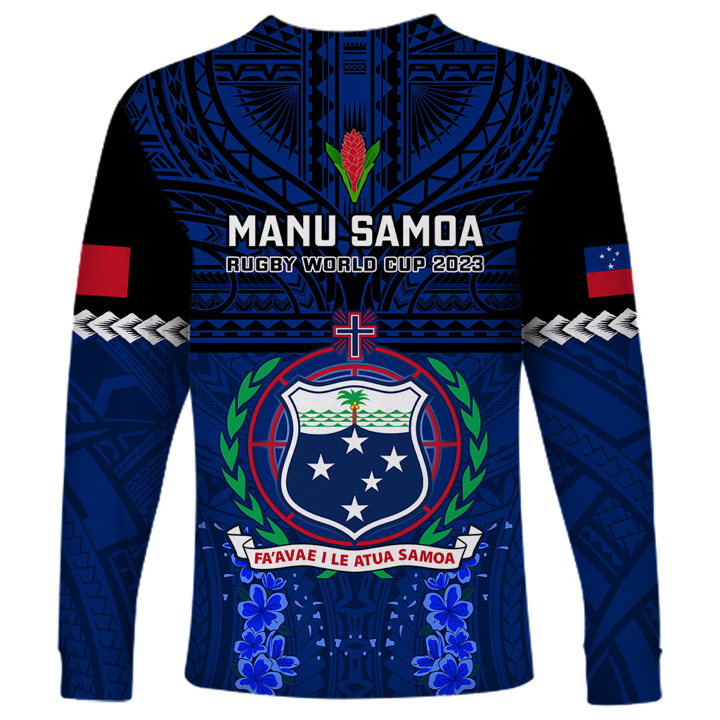 Samoa Rugby Long Sleeve Shirt World Cup 2023 Go Champions Manu Samoa - Wonder Print Shop