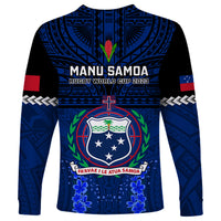 Samoa Rugby Long Sleeve Shirt World Cup 2023 Go Champions Manu Samoa - Wonder Print Shop