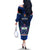 Samoa Rugby Off The Shoulder Long Sleeve Dress World Cup 2023 Go Champions Manu Samoa - Wonder Print Shop