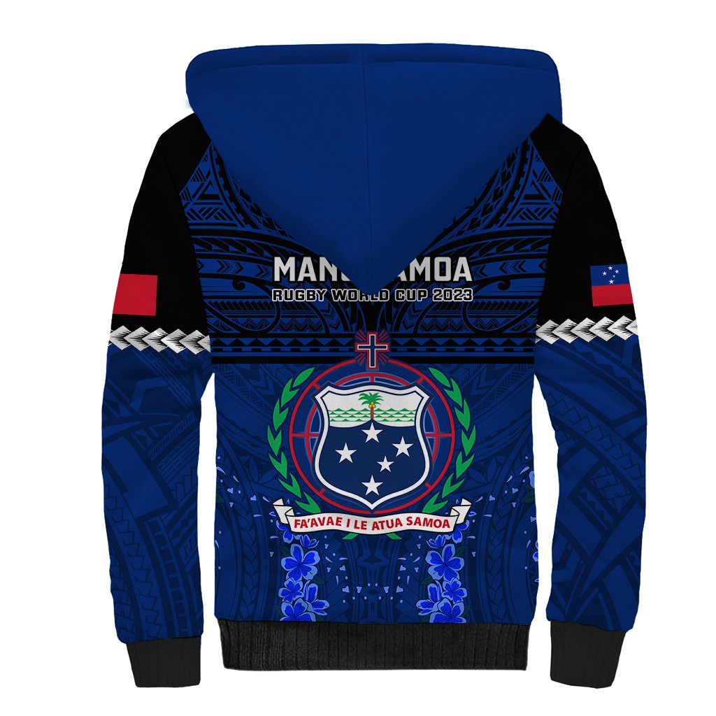Samoa Rugby Sherpa Hoodie World Cup 2023 Go Champions Manu Samoa - Wonder Print Shop