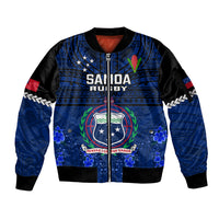 Samoa Rugby Sleeve Zip Bomber Jacket World Cup 2023 Go Champions Manu Samoa - Wonder Print Shop