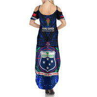 Samoa Rugby Summer Maxi Dress World Cup 2023 Go Champions Manu Samoa - Wonder Print Shop