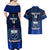 Custom Samoa Rugby Couples Matching Off Shoulder Maxi Dress and Hawaiian Shirt World Cup 2023 Go Champions Manu Samoa - Wonder Print Shop