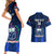 Custom Samoa Rugby Couples Matching Short Sleeve Bodycon Dress and Hawaiian Shirt World Cup 2023 Go Champions Manu Samoa - Wonder Print Shop