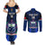 Custom Samoa Rugby Couples Matching Summer Maxi Dress and Long Sleeve Button Shirts World Cup 2023 Go Champions Manu Samoa - Wonder Print Shop