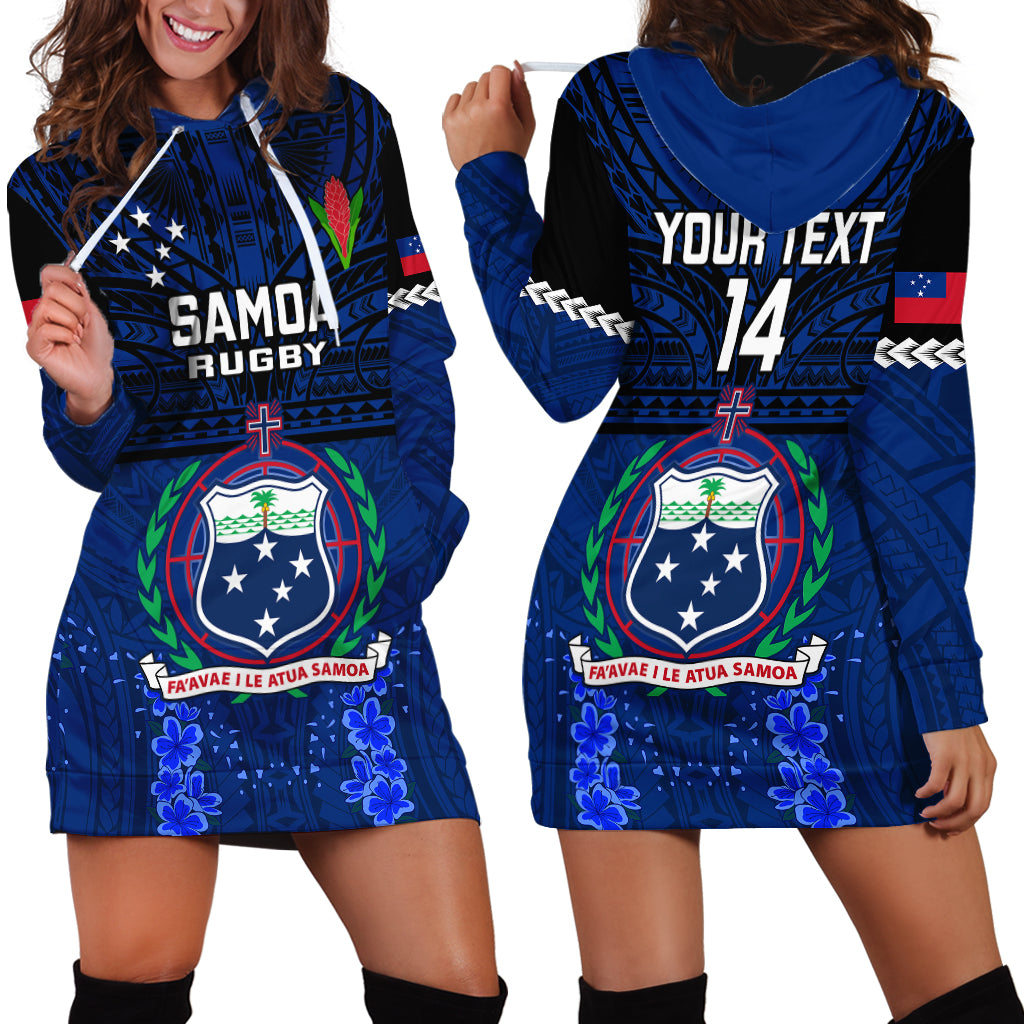 Custom Samoa Rugby Hoodie Dress World Cup 2023 Go Champions Manu Samoa - Wonder Print Shop