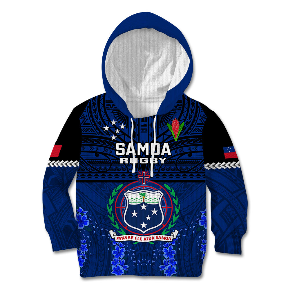 Custom Samoa Rugby Kid Hoodie World Cup 2023 Go Champions Manu Samoa - Wonder Print Shop