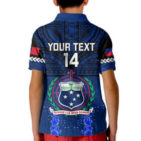 Custom Samoa Rugby Kid Polo Shirt World Cup 2023 Go Champions Manu Samoa - Wonder Print Shop