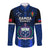 Custom Samoa Rugby Long Sleeve Button Shirt World Cup 2023 Go Champions Manu Samoa - Wonder Print Shop