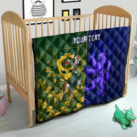 Custom South Africa And Scotland Rugby Quilt Springboks Thistle Together - Wonder Print Shop