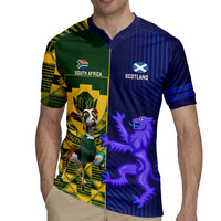Custom South Africa And Scotland Rugby Rugby Jersey Springboks Thistle Together - Wonder Print Shop
