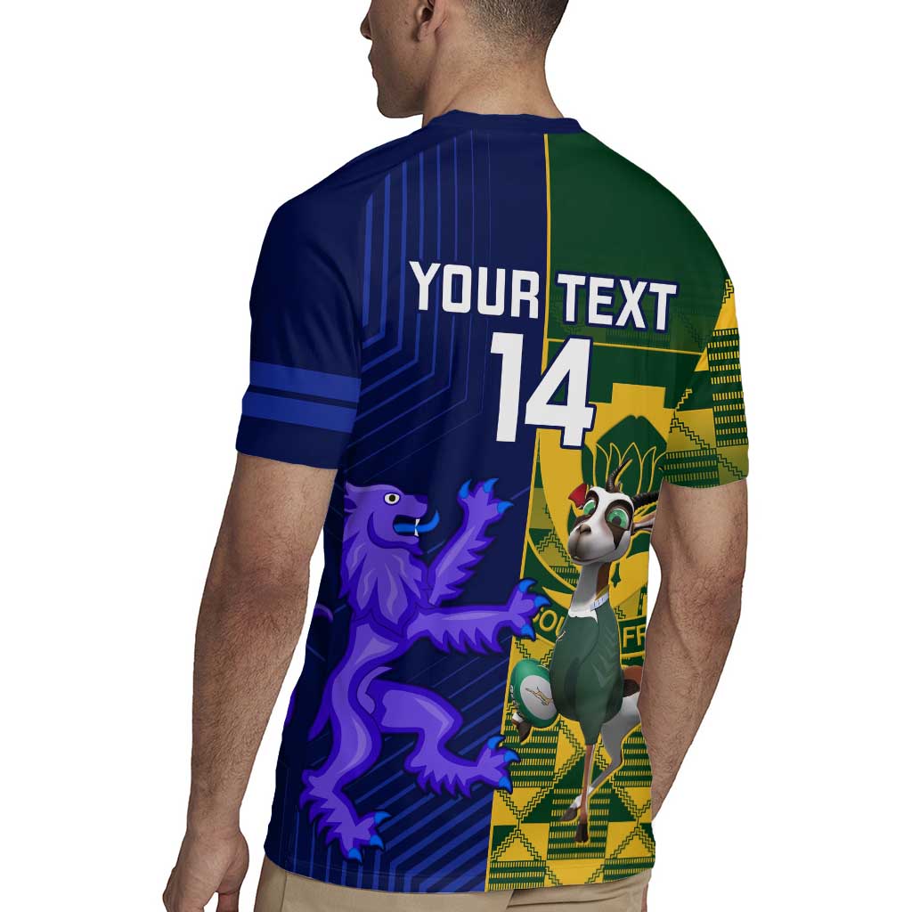 Custom South Africa And Scotland Rugby Rugby Jersey Springboks Thistle Together - Wonder Print Shop