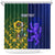 Custom South Africa And Scotland Rugby Shower Curtain Springboks Thistle Together