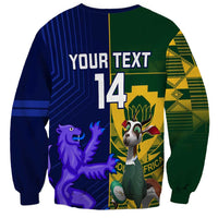 Custom South Africa And Scotland Rugby Sweatshirt Springboks Thistle Together - Wonder Print Shop