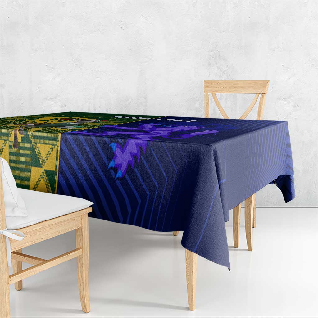 Custom South Africa And Scotland Rugby Tablecloth Springboks Thistle Together - Wonder Print Shop