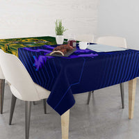 Custom South Africa And Scotland Rugby Tablecloth Springboks Thistle Together - Wonder Print Shop