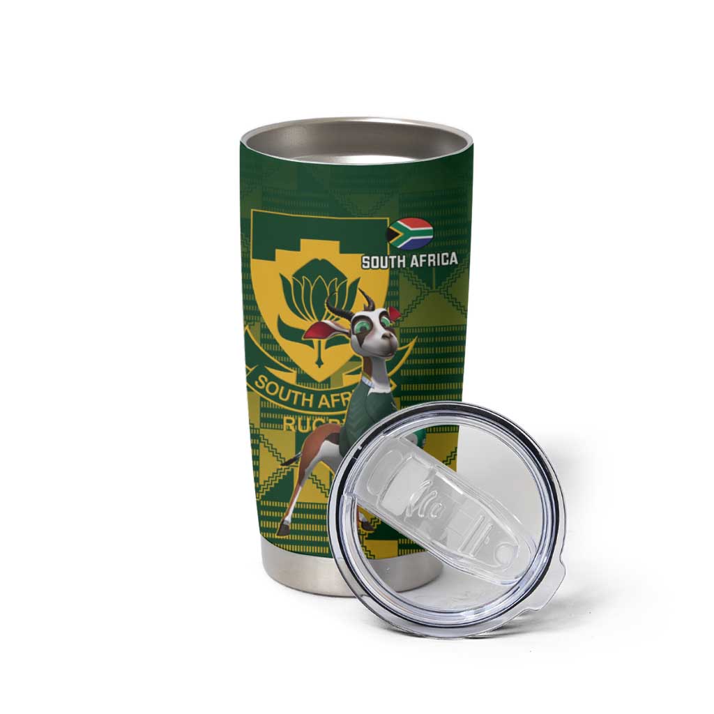 South Africa And Scotland Rugby Tumbler Cup Springboks Thistle Together - Wonder Print Shop