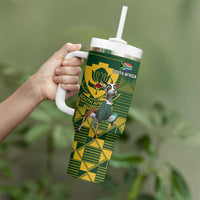 South Africa And Scotland Rugby Tumbler With Handle Springboks Thistle Together - Wonder Print Shop
