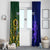 Custom South Africa And Scotland Rugby Window Curtain Springboks Thistle Together - Wonder Print Shop