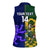 Custom South Africa And Scotland Rugby Women Sleeveless Polo Shirt Springboks Thistle Together - Wonder Print Shop