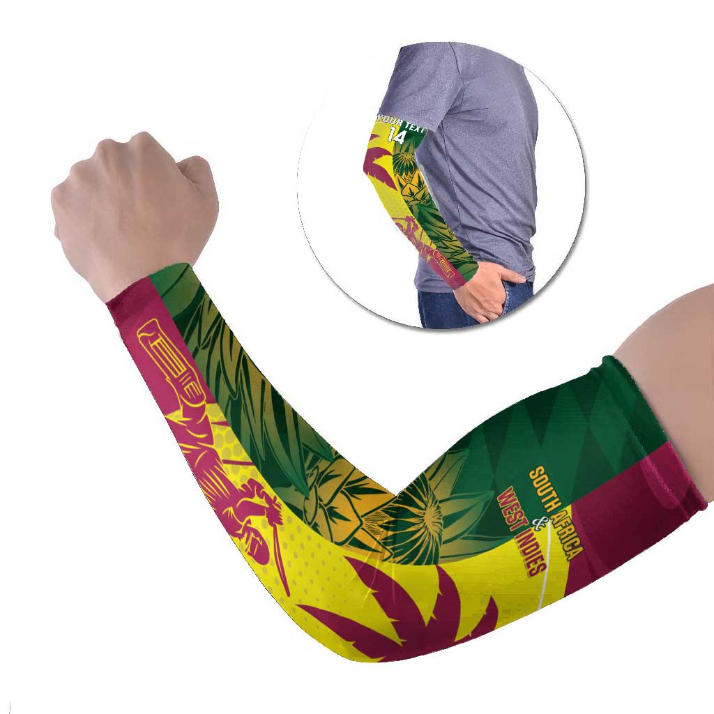South Africa West Indies Cricket Custom Arm Sleeves Proteas Windies Together - Wonder Print Shop