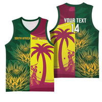 South Africa West Indies Cricket Custom Basketball Jersey Proteas Windies Together - Wonder Print Shop