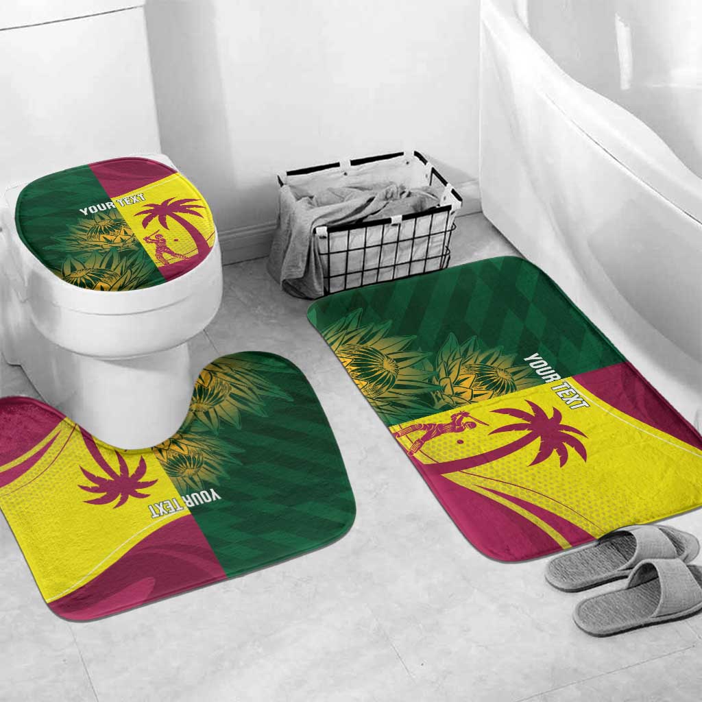 South Africa West Indies Cricket Custom Bathroom Set Proteas Windies Together - Wonder Print Shop