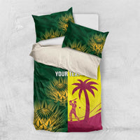 South Africa West Indies Cricket Custom Bedding Set Proteas Windies Together - Wonder Print Shop