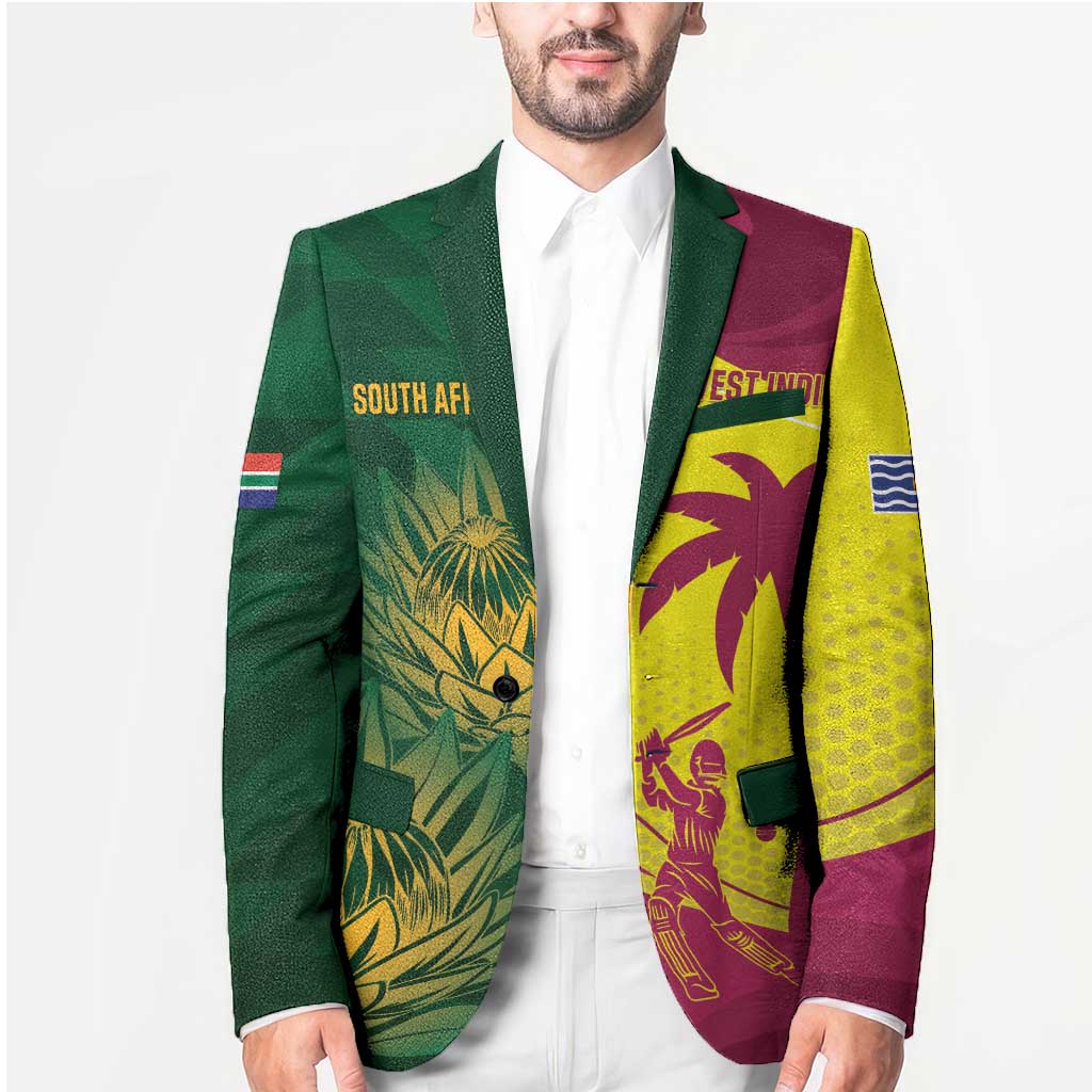 South Africa West Indies Cricket Custom Blazer Proteas Windies Together - Wonder Print Shop