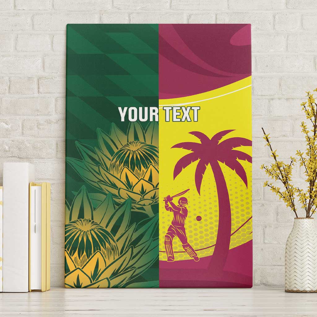 South Africa West Indies Cricket Custom Canvas Wall Art Proteas Windies Together - Wonder Print Shop