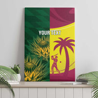 South Africa West Indies Cricket Custom Canvas Wall Art Proteas Windies Together - Wonder Print Shop