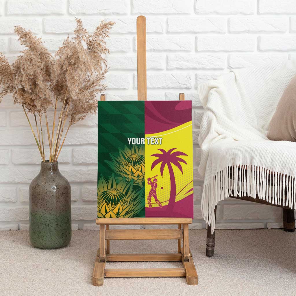 South Africa West Indies Cricket Custom Canvas Wall Art Proteas Windies Together - Wonder Print Shop