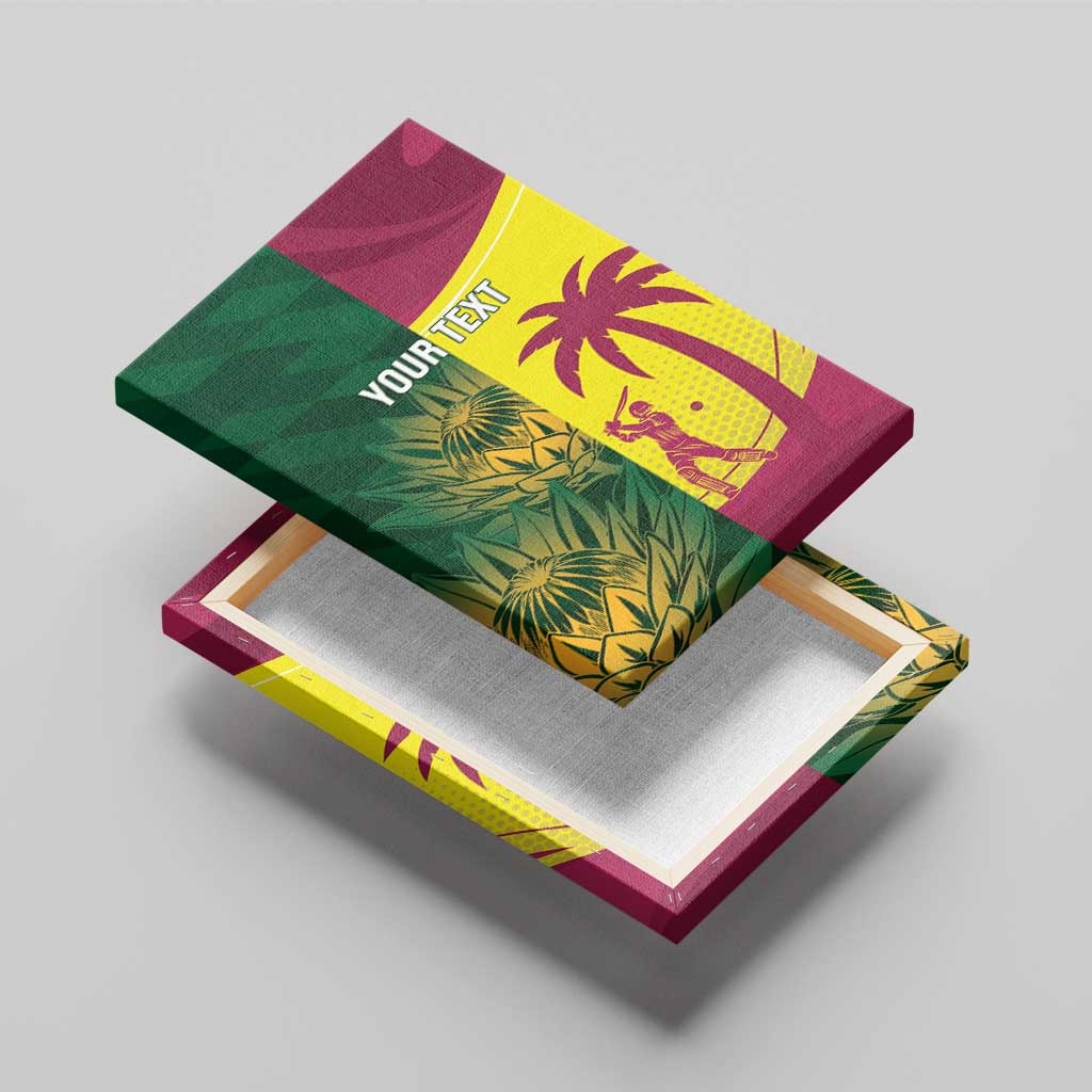 South Africa West Indies Cricket Custom Canvas Wall Art Proteas Windies Together - Wonder Print Shop