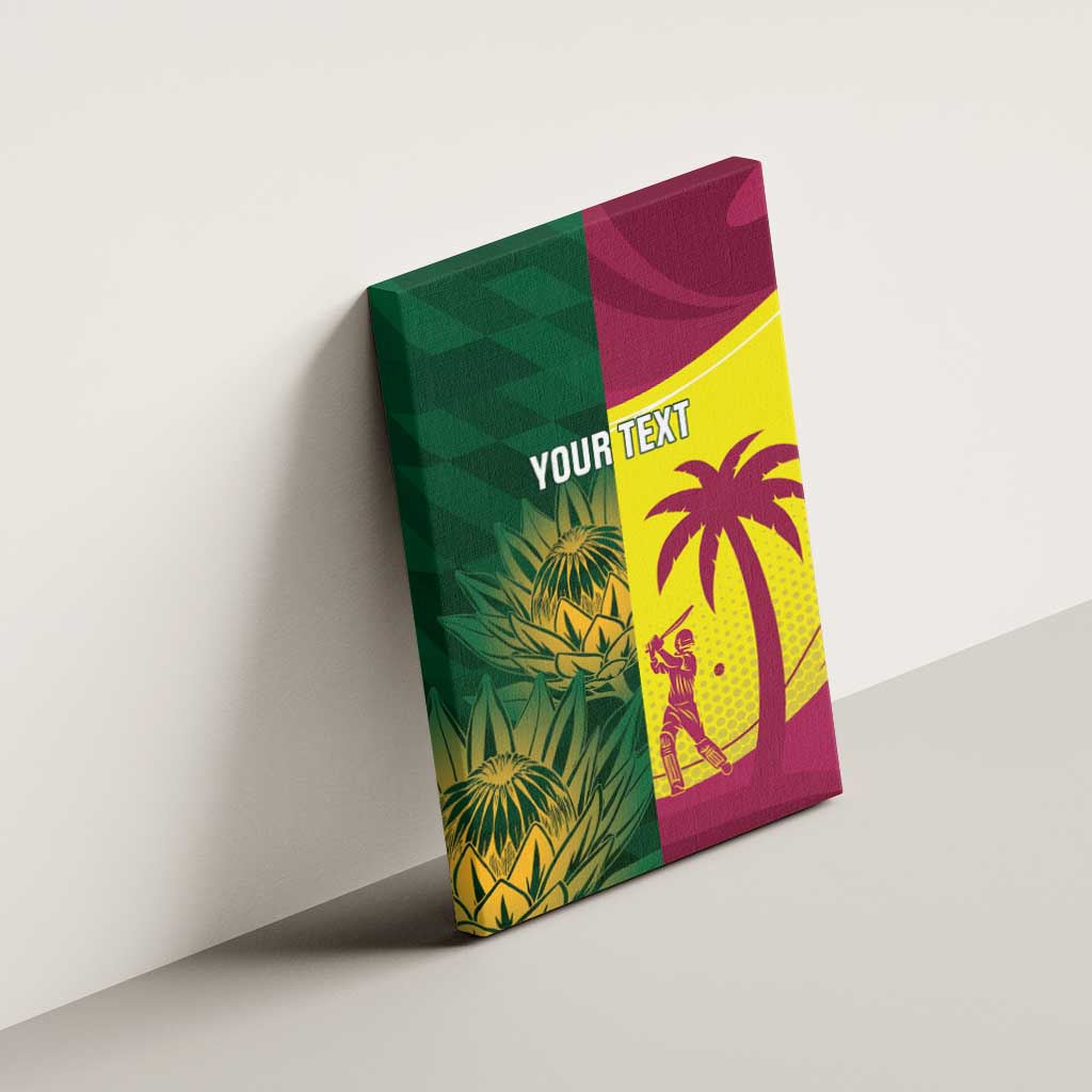 South Africa West Indies Cricket Custom Canvas Wall Art Proteas Windies Together - Wonder Print Shop