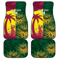 South Africa West Indies Cricket Custom Car Mats Proteas Windies Together - Wonder Print Shop