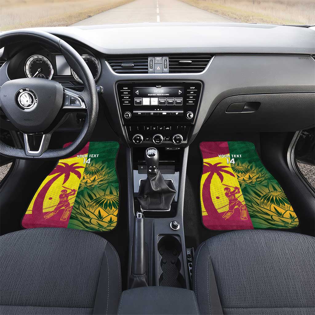 South Africa West Indies Cricket Custom Car Mats Proteas Windies Together - Wonder Print Shop