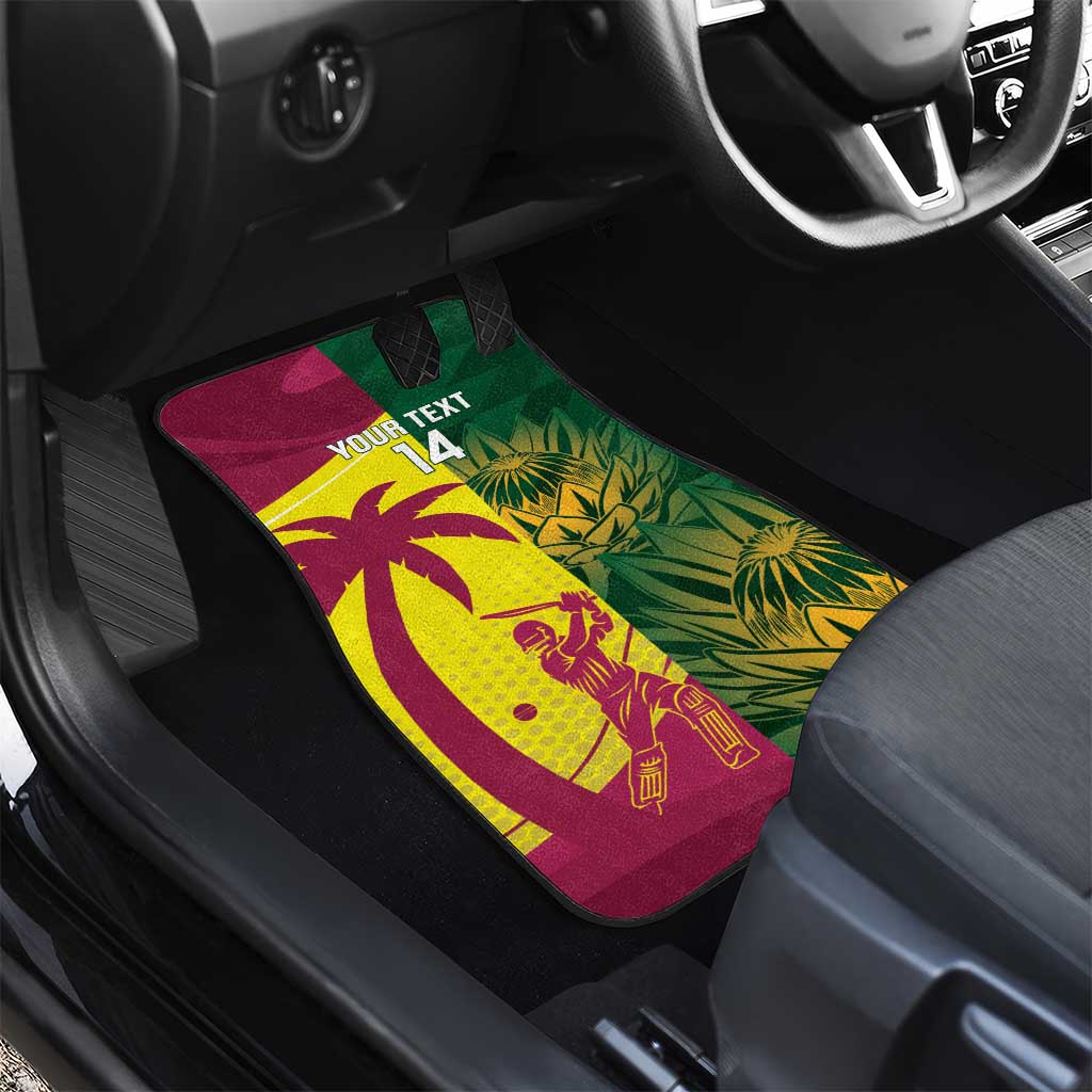 South Africa West Indies Cricket Custom Car Mats Proteas Windies Together - Wonder Print Shop
