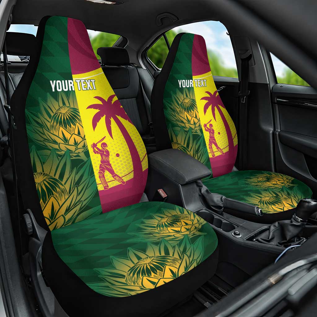 South Africa West Indies Cricket Custom Car Seat Cover Proteas Windies Together - Wonder Print Shop