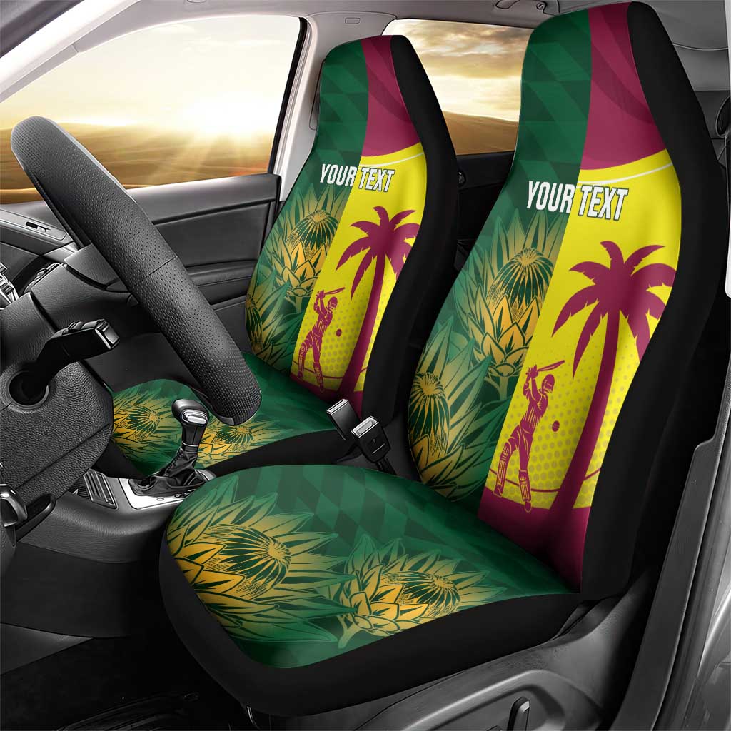South Africa West Indies Cricket Custom Car Seat Cover Proteas Windies Together - Wonder Print Shop