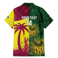 South Africa West Indies Cricket Custom Family Matching Mermaid Dress and Hawaiian Shirt Proteas Windies Together - Wonder Print Shop