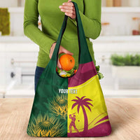 South Africa West Indies Cricket Custom Grocery Bag Proteas Windies Together - Wonder Print Shop