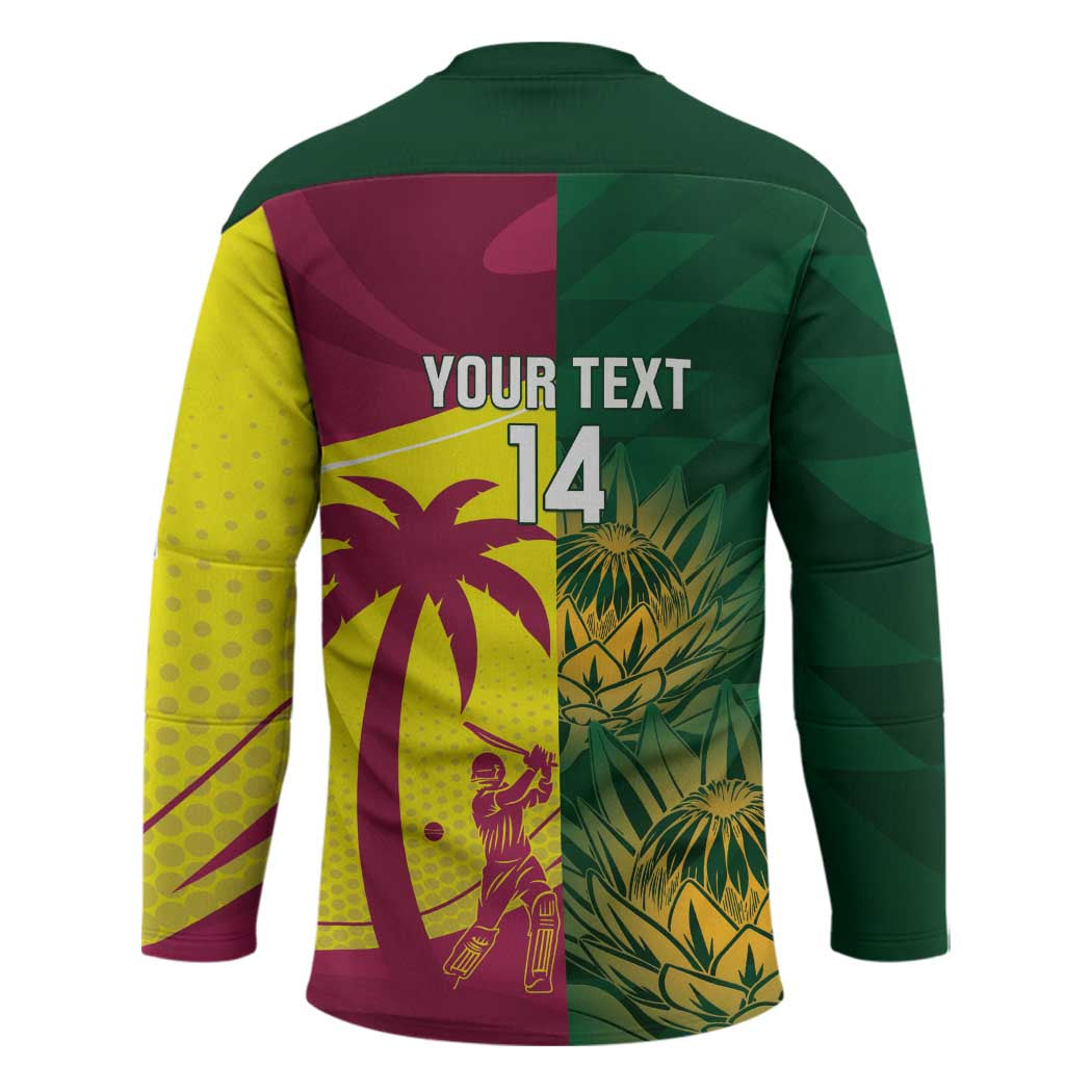 South Africa West Indies Cricket Custom Hockey Jersey Proteas Windies Together - Wonder Print Shop