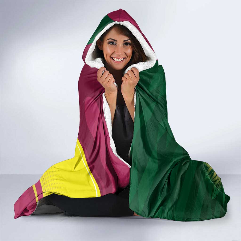 South Africa West Indies Cricket Custom Hooded Blanket Proteas Windies Together - Wonder Print Shop